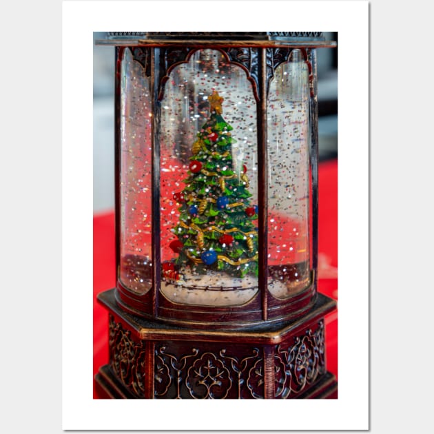 Christmas Tree in bottle with Glitter Wall Art by Design A Studios